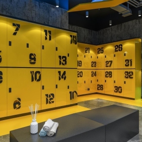 工业风更衣室衣柜工业风工装3D模型下载